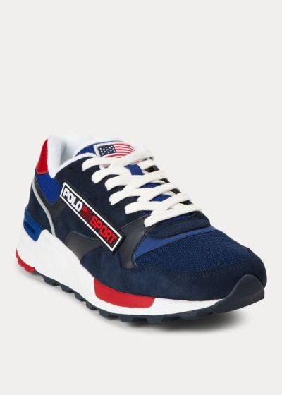 Zapatillas Polo Ralph Lauren Hombre Azul Marino - Trackster 100 - IMCQX3704